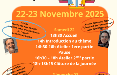 Au clair de la Bible : Être témoins et acteurs d’égalité