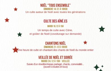 Temps de l’avent et de Noël…