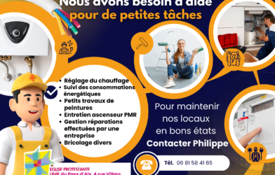 Nous avons besoin d&rsquo;aide pour de petites tâches